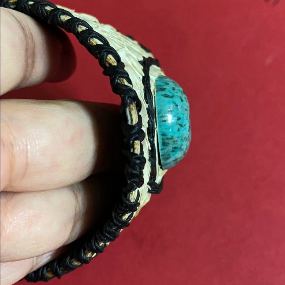 Python Skin Cuff Bracelet - image 5